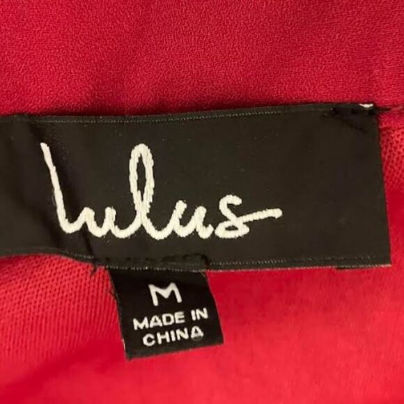 Lulus Dancing in the Moonlight Mini Dress in Red Wine Size M NWT Scarf Separate - Picture 9 of 13